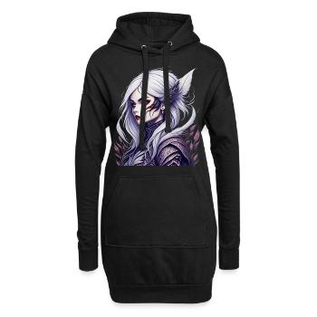 Gruseliges Halloween-partykostüm Vampir-lady - Hoodie-Kleid - Schwarz - Vorne