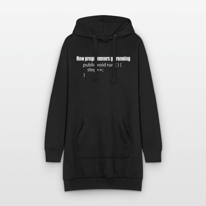 How programmers go running Computer Scientists Coder Code Hoodie Dress