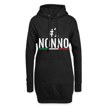 World's Best Nonno Ever Shirt - Italian Grandfathe - Hoodie-Kleid - Schwarz - Vorne