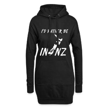 Neuseeland - Hoodie-Kleid - Schwarz - Vorne