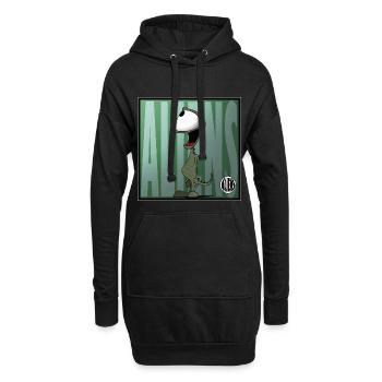 ALIENS, nicht von dieser Welt - Hoodie-Kleid - Schwarz - Vorne