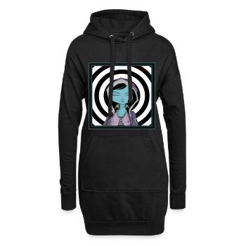 Mädchen TARGET - Hoodie-Kleid - Schwarz - Vorne