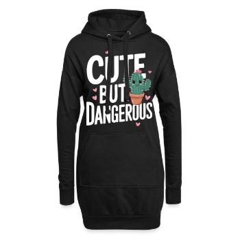 Cactus Cactus Plante du désert - Sweat-shirt à capuche long Femme - noir - Devant
