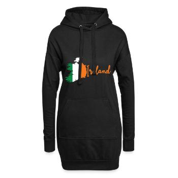 Irlande - Sweat-shirt à capuche long Femme - noir - Devant