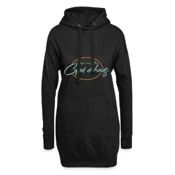 Bayrischer Spruch Bayern - Hoodie-Kleid - Schwarz - Vorne
