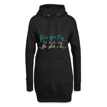 Bayrischer Spruch Bayern - Hoodie-Kleid - Schwarz - Vorne