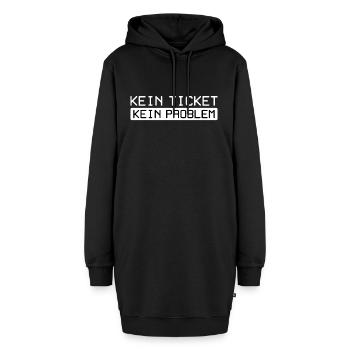 Kein Ticket Kein Problem - IT Support Spruch - Hoodie-Kleid - Schwarz - Vorne