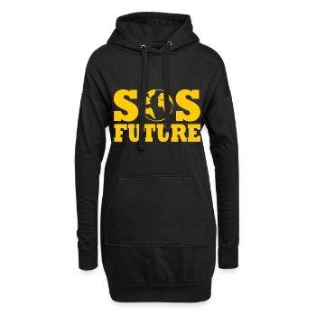 Sos future - Hoodie-Kleid - Schwarz - Vorne