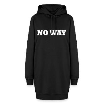 No way - Hoodie-Kleid - Schwarz - Vorne