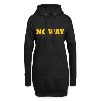 No way - Hoodie-Kleid - Schwarz - Vorne