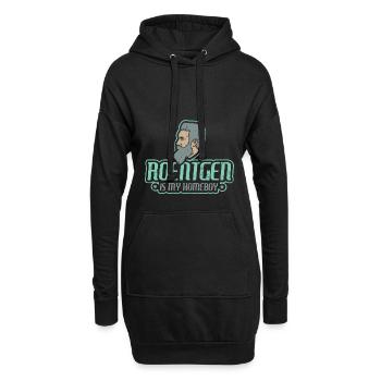 Röntgen is my Homeboy - X-Ray - Arzt - Hoodie-Kleid - Schwarz - Vorne