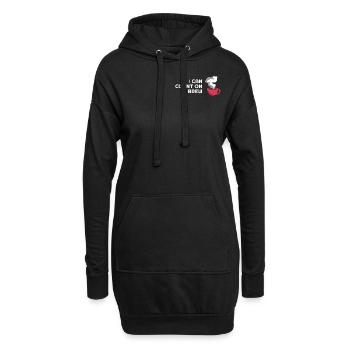 I can count on brew lustige Kaffee Sprüche Barista - Hoodie-Kleid - Schwarz - Vorne