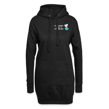 Coffee Lover Funny Sayings Barista Cafe - Hoodie Dress - black - Front