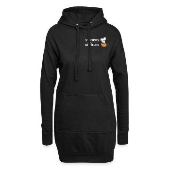 Drôle de café Dictons Tasse de café Barista - Sweat-shirt à capuche long Femme - noir - Devant