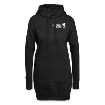 Kaffee Sommer 2022 Getränk Coffee Liebhaber Cafe - Hoodie-Kleid - Schwarz - Vorne
