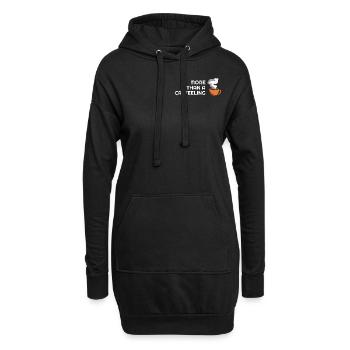 Plus qu’un café Drôle de café Buveur de café Dictons - Sweat-shirt à capuche long Femme - noir - Devant