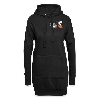 To the bitter end Funny coffee lover sayings - Hoodie Dress - black - Front