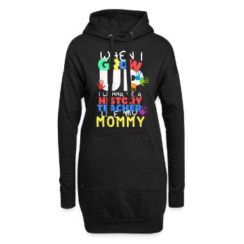 Geschichtslehrer Geschichtsunterricht Hamlet - Hoodie-Kleid - Schwarz - Vorne