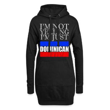 Nation Espagnole Saint Domingue Pays Médina République - Sweat-shirt à capuche long Femme - noir - Devant