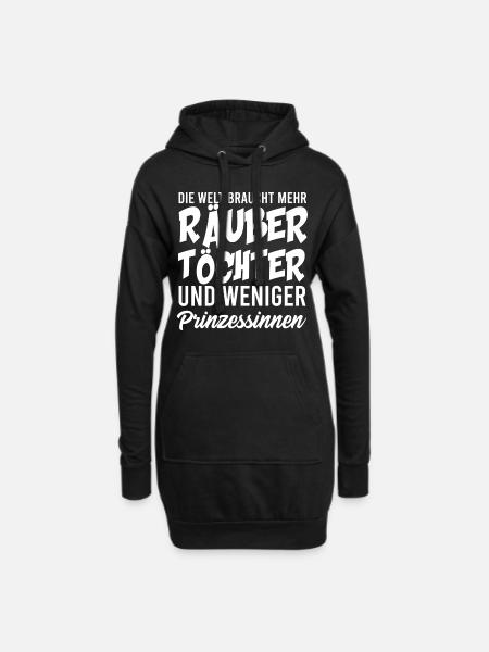 RÄUBER TÖCHTER, GESCHENK - Hoodie-Kleid - Schwarz