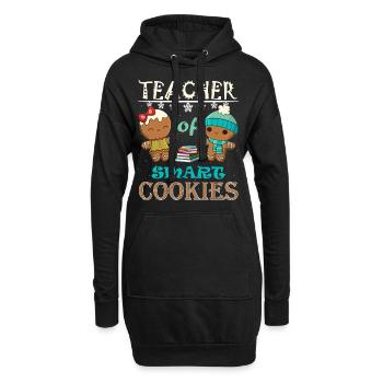 Teacher Of Smart Cookies Christmas Teacher Cookies - Hoodie Dress - black - Front