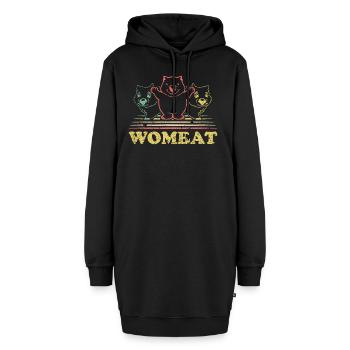 wombats - Sweat-shirt à capuche long Femme - noir - Devant