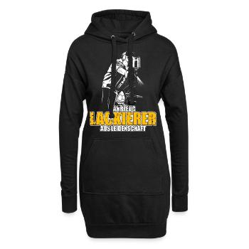 Cooles Fahrzeuglackierer aus Leidenschaft Motiv - Hoodie-Kleid - Schwarz - Vorne