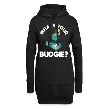 Quel est votre budget Budgie Design avec Budgie - Sweat-shirt à capuche long Femme - noir - Devant