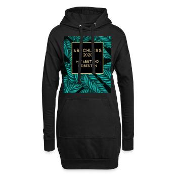 Abschluss 2020 Mit Abstand Bestanden! Palmen Blatt - Hoodie-Kleid - Schwarz - Vorne