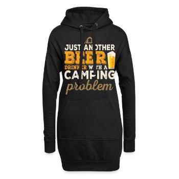 Camping Camping Caravane Camping - Sweat-shirt à capuche long Femme - noir - Devant