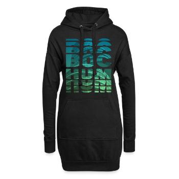 Bochum Deutschland Stadt Skyline Heimat Liebe - Hoodie-Kleid - Schwarz - Vorne