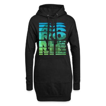 Rome Italie Colisée Ville Skyline Accueil Amour - Sweat-shirt à capuche long Femme - noir - Devant