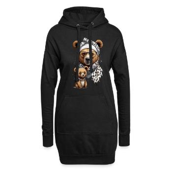 Funny Mama Bear Mother Bear Bear Lover - Hoodie Dress - black - Front