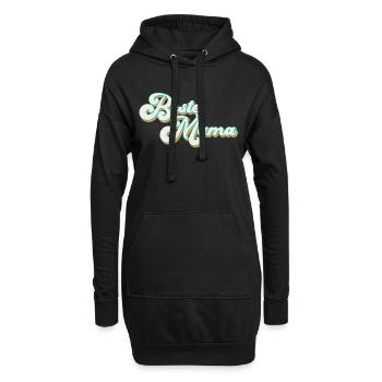 Beste Mama Stolze Mutter Lustige Mutti Design - Hoodie-Kleid - Schwarz - Vorne