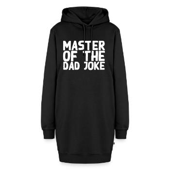 Witze Meister Lustiger Vater Vatertag Style - Hoodie-Kleid - Schwarz - Vorne