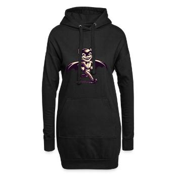 Lustige Halloween Party Gruseliger Spuk - Hoodie-Kleid - Schwarz - Vorne