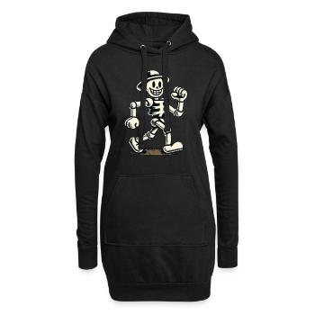 Retro Vintage Cartoon Halloween Costume Decoration - Hoodie Dress - black - Front