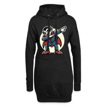 Dabbing vampire Drôle Dabbing Design - Sweat-shirt à capuche long Femme - noir - Devant
