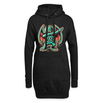 Dabbing drôle Cthulhu Dabbing Design - Sweat-shirt à capuche long Femme - noir - Devant