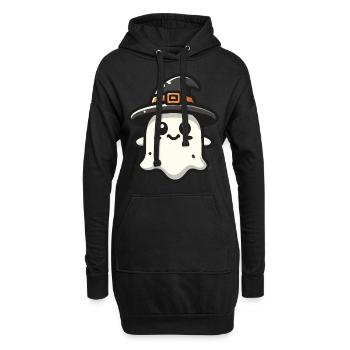 Lustiger Hexen Geist Gespenstische Party - Hoodie-Kleid - Schwarz - Vorne