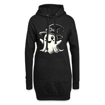 Lustiger Hexen Geist Gespenstische Party - Hoodie-Kleid - Schwarz - Vorne