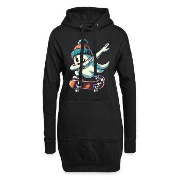 Planche à roulettes Dabbing Ghost Planche à roulettes Dab - Sweat-shirt à capuche long Femme - noir - Devant