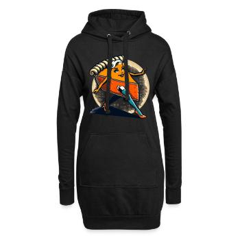 Citrouille Pie Ghoul Délicieux Design d’Halloween - Sweat-shirt à capuche long Femme - noir - Devant