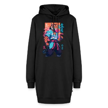 Tiger Yokai Vaporwave Aesthetic Samurai Kunst - Hoodie-Kleid - Schwarz - Vorne