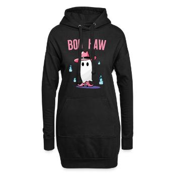 Un fantôme de cow-boy mignon dit Boo Haw - Sweat-shirt à capuche long Femme - noir - Devant