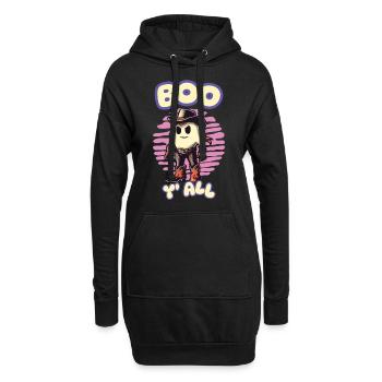 Boo y'all Cowboy Gespenster Gute Laune Gespenster - Hoodie-Kleid - Schwarz - Vorne