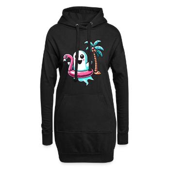 Été Halloween Rétro Vintage Style Plus Drôle - Sweat-shirt à capuche long Femme - noir - Devant