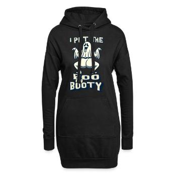 Drôle de fantôme disant que j’ai mis le boo dans le butin - Sweat-shirt à capuche long Femme - noir - Devant