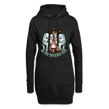 Halloween Geister In Meiner Spooky Ära - Hoodie-Kleid - Schwarz - Vorne