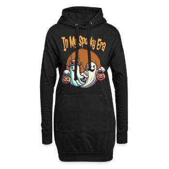 Les fantômes d’Halloween à mon époque effrayante - Sweat-shirt à capuche long Femme - noir - Devant